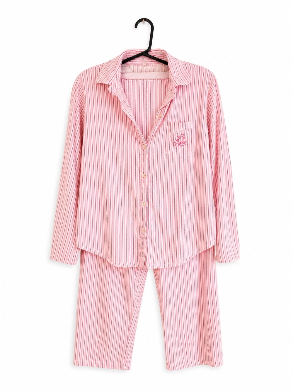 LRL Pink Striped Two-Piece Pajama Set